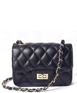 Fashion Quilted Crossbody Bag BA320183 BLACK